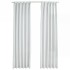 Cortinas opacas con ganchos 2 piezas blanco crudo 140x245
