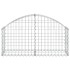 Cesta de gaviones forma arco hierro galvanizado 100x30x40/60