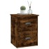 Mesita de noche de pared color roble ahumado 41,5x36x53