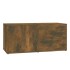 Mueble para TV madera contrachapada roble ahumado 80x34x36