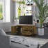 Mueble para TV madera contrachapada roble ahumado 80x34x36