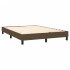 Estructura de cama box spring tela marrón 140x190