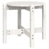 Mesa de centro de madera maciza de pino blanco Ø52,5x45