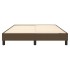 Estructura de cama box spring tela marrón 140x190