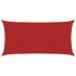 Toldo de vela HDPE rojo 160 g/m² 2x4