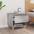 Mesita de noche madera contrachapada gris Sonoma 50x46x50