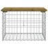 Banco jardín diseño gaviones madera pino impregnada 63x44x42