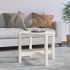 Mesa de centro de madera maciza de pino blanco 62,5x45