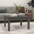 Mesa de centro de madera maciza de pino gris 55x55x30