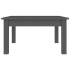 Mesa de centro de madera maciza de pino gris 55x55x30