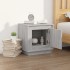Mesita de noche madera contrachapada gris sonoma 44x35x45