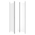 Biombo divisor de 3 paneles de tela blanco 150x220