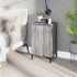 Mesita de noche madera contrachapada gris Sonoma 40x35x70