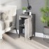 Mesita de noche madera contrachapada gris Sonoma 40x35x70