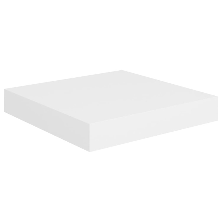 Estantes flotantes de pared 4 uds MDF blanco 23x23,5x3,8