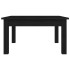 Mesa de centro de madera maciza de pino negro 55x55x30
