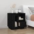 Mesita de noche madera maciza de pino negro 50x34x50