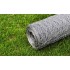 Malla de alambre de acero galvanizado plateada 25x1