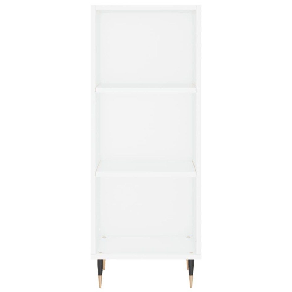 Aparador de madera de ingeniería blanco 34,5x32,5x90