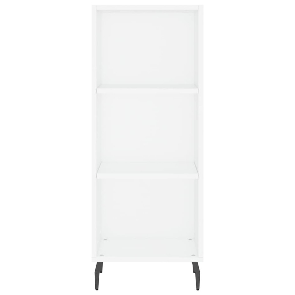 Aparador de madera de ingeniería blanco 34,5x32,5x90