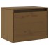 Armario de pared madera maciza de pino marrón miel 45x30x35