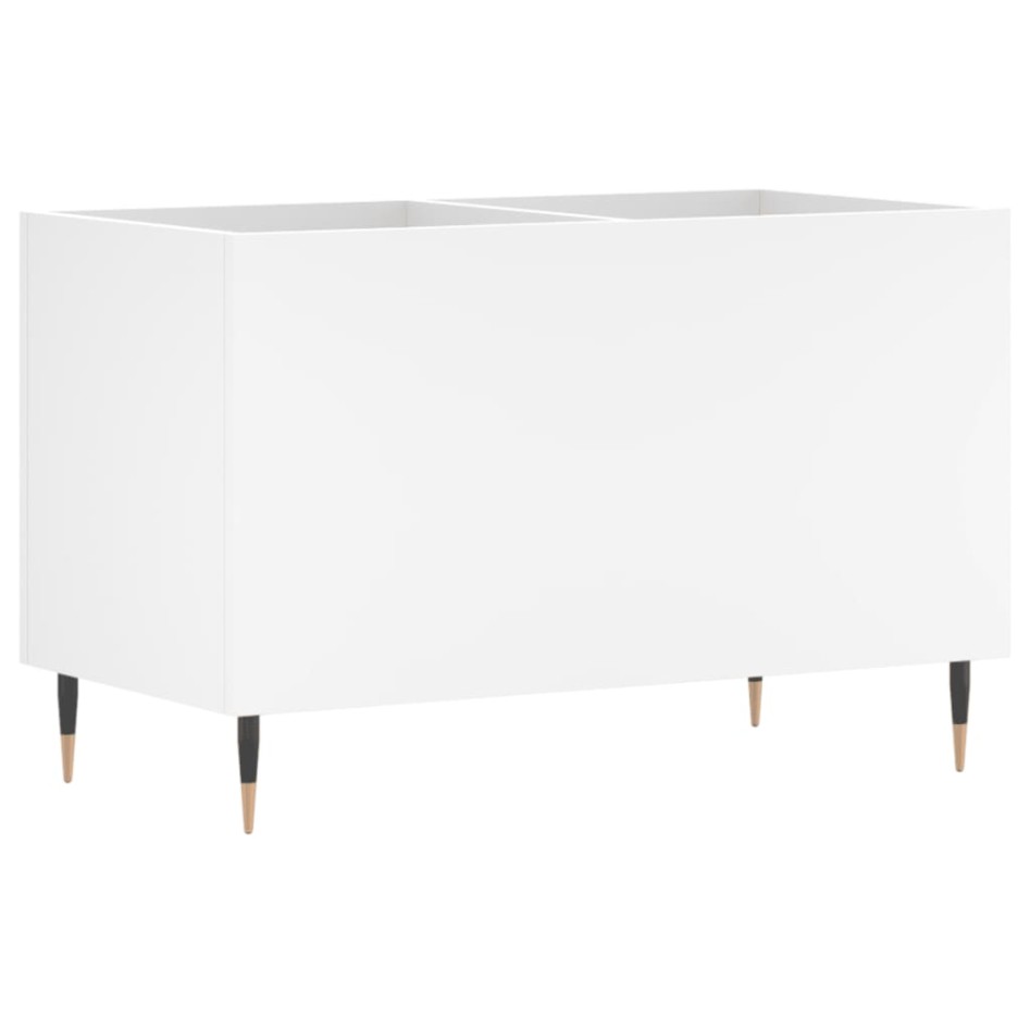 Mueble para discos madera contrachapada blanco 74,5x38x48