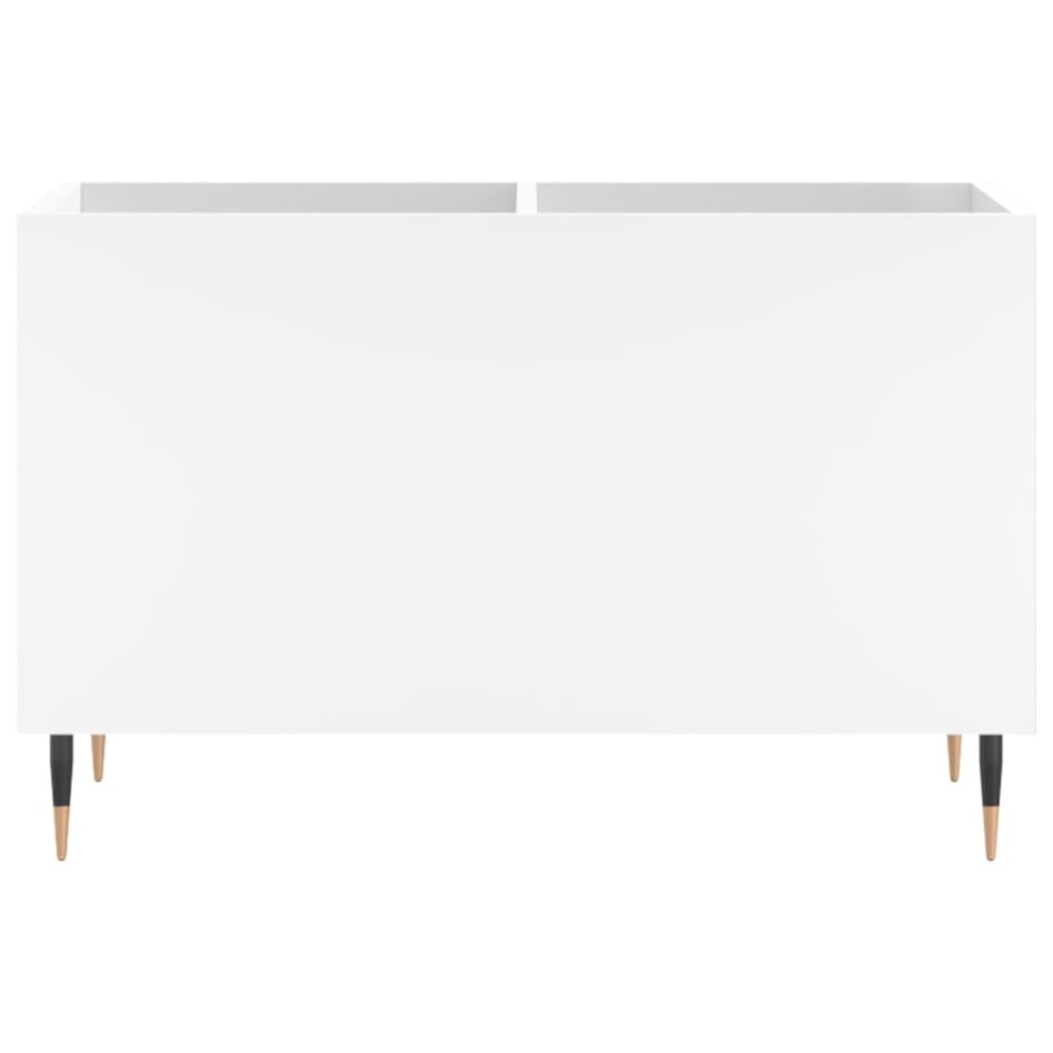Mueble para discos madera contrachapada blanco 74,5x38x48