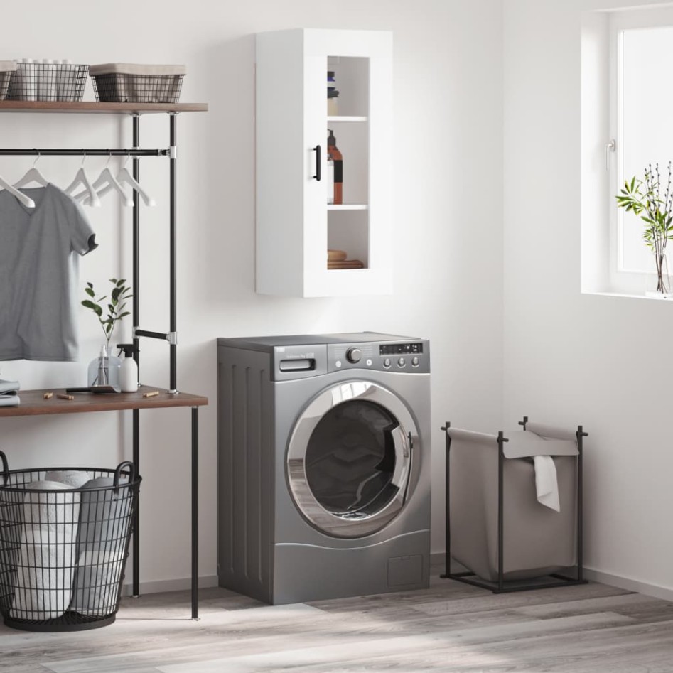 Armario de pared blanco 34,5x34x90