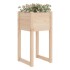 Jardinera 2 unidades madera maciza de pino 40x40x81