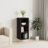 Aparador de madera de ingeniería negro 34,5x32,5x90