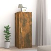 Armario de pared contrachapada roble ahumado 34,5x34x90 cm