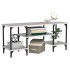 Mueble de TV madera contrachapada gris Sonoma 102x35x45,5