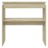 Mesa consola madera contrachapada roble Sonoma 80x30x80
