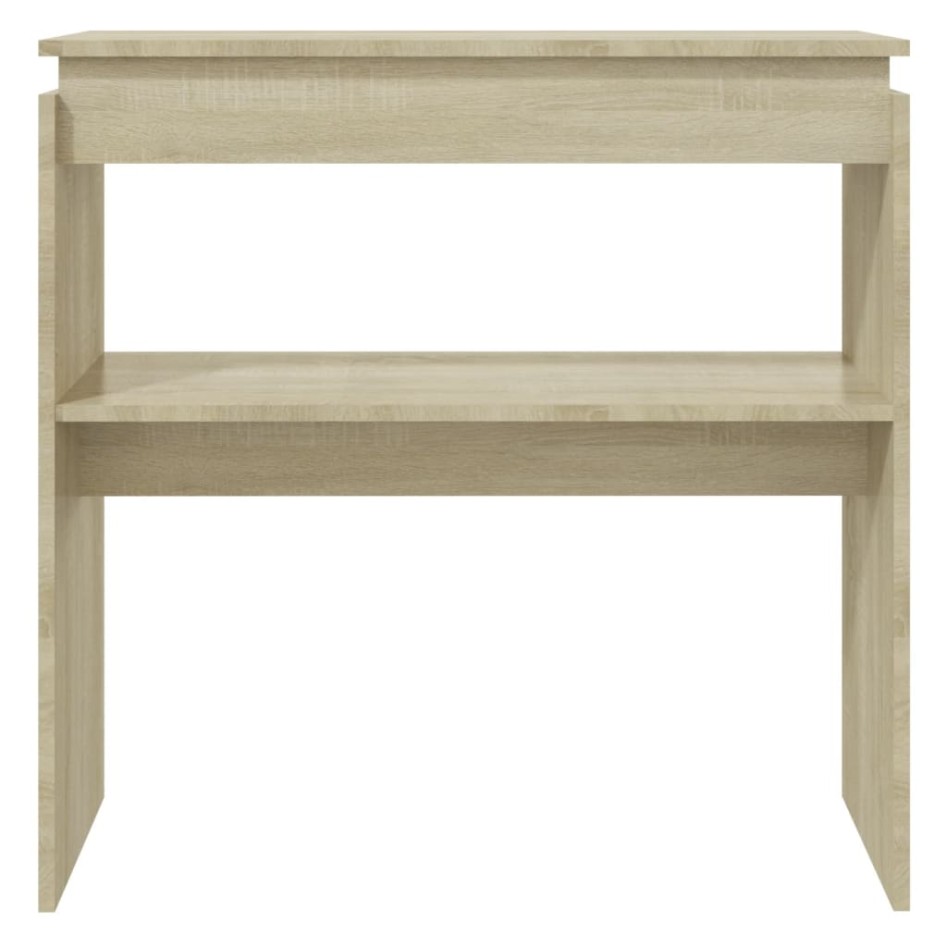 Mesa consola madera contrachapada roble Sonoma 80x30x80