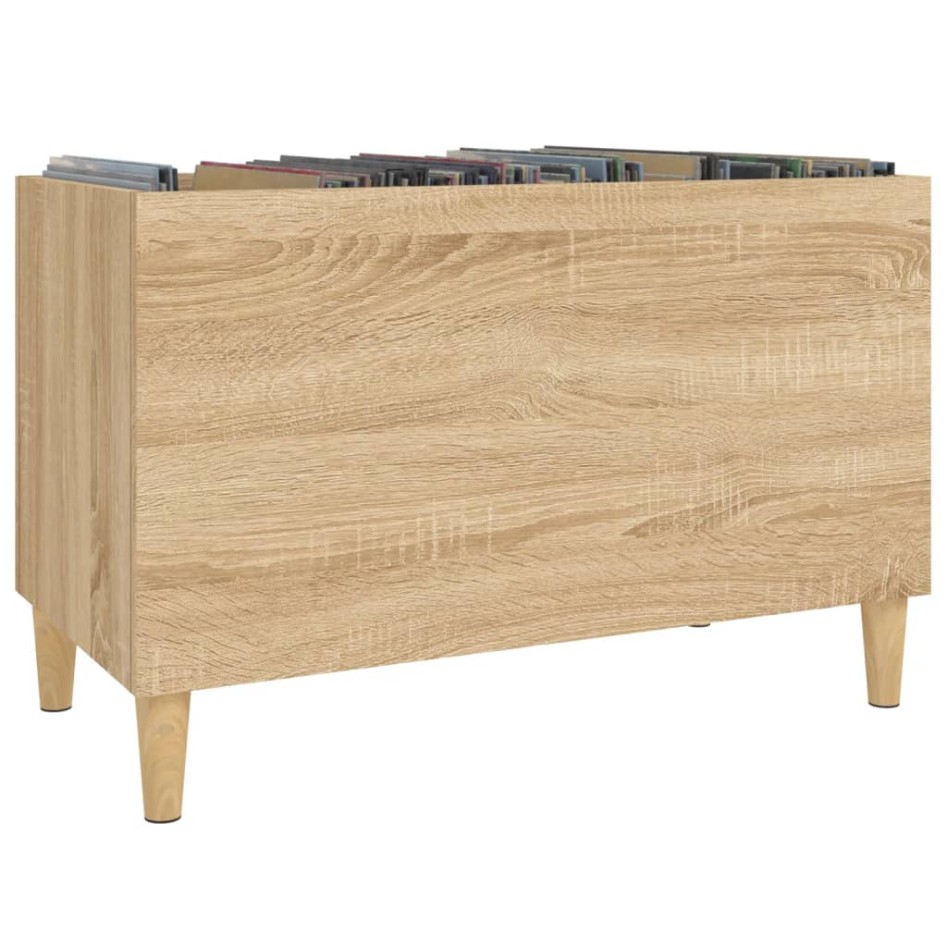 Mueble discos madera contrachapada roble Sonoma 74,5x38x48