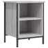 Zapatero madera de ingeniería gris Sonoma 38x35x50