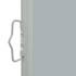 Toldo lateral retráctil de jardín gris 60x300