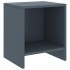 Mesitas de noche 2 uds madera de pino gris claro 35x30x40