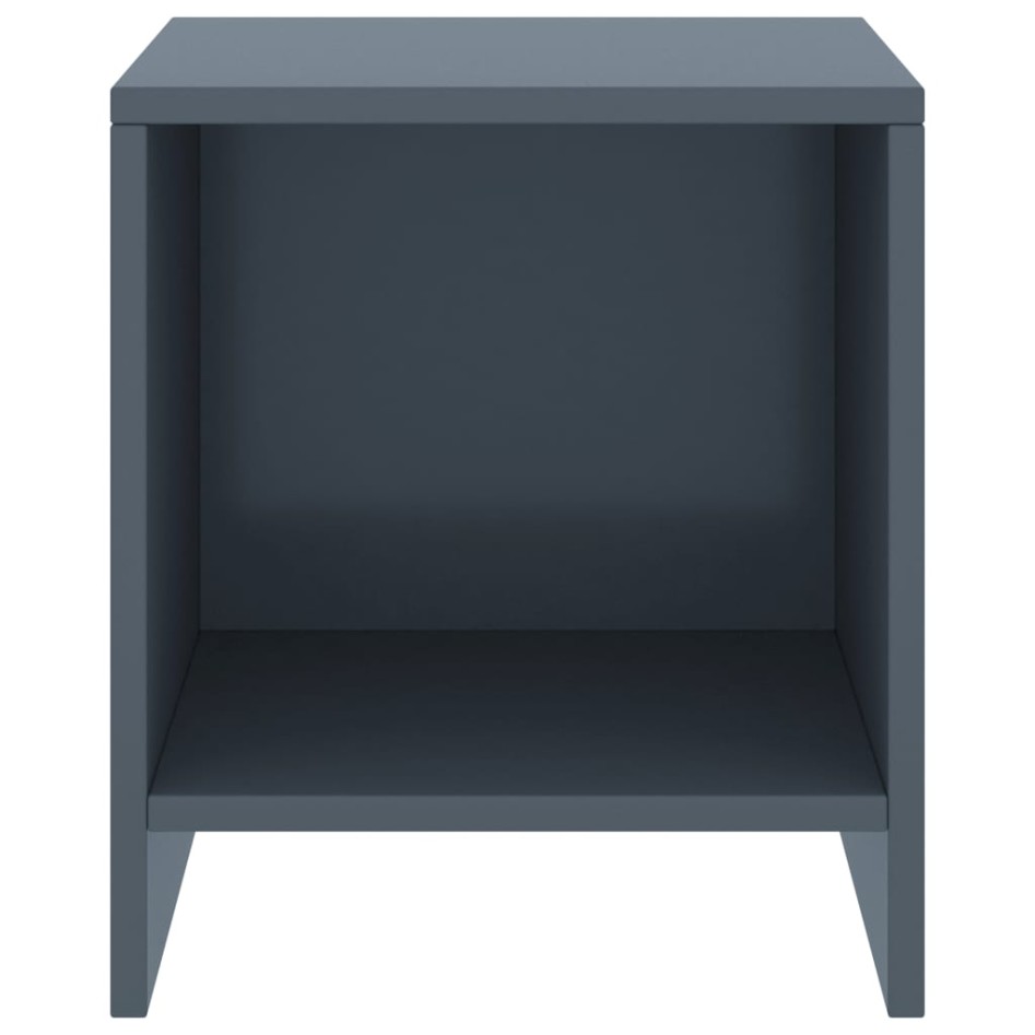 Mesitas de noche 2 uds madera de pino gris claro 35x30x40