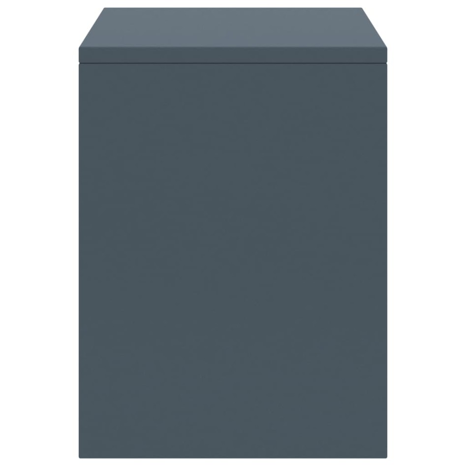 Mesitas de noche 2 uds madera de pino gris claro 35x30x40