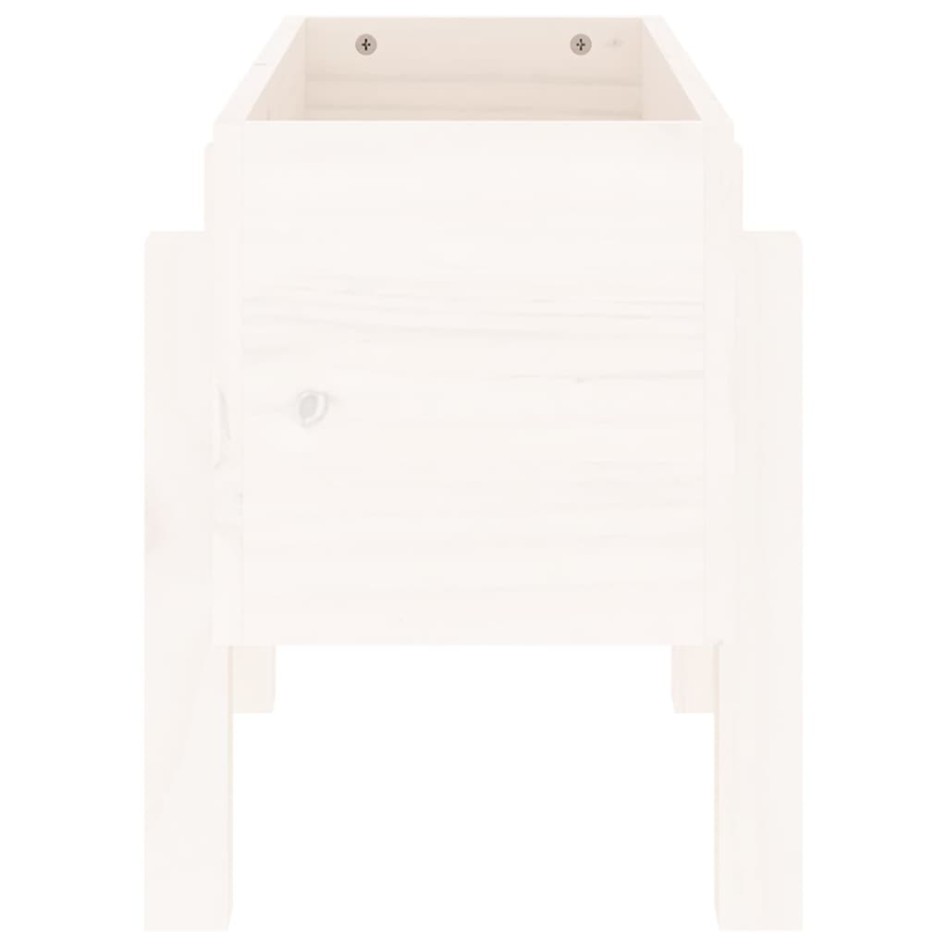 Jardinera madera maciza de pino blanco 62x30x38