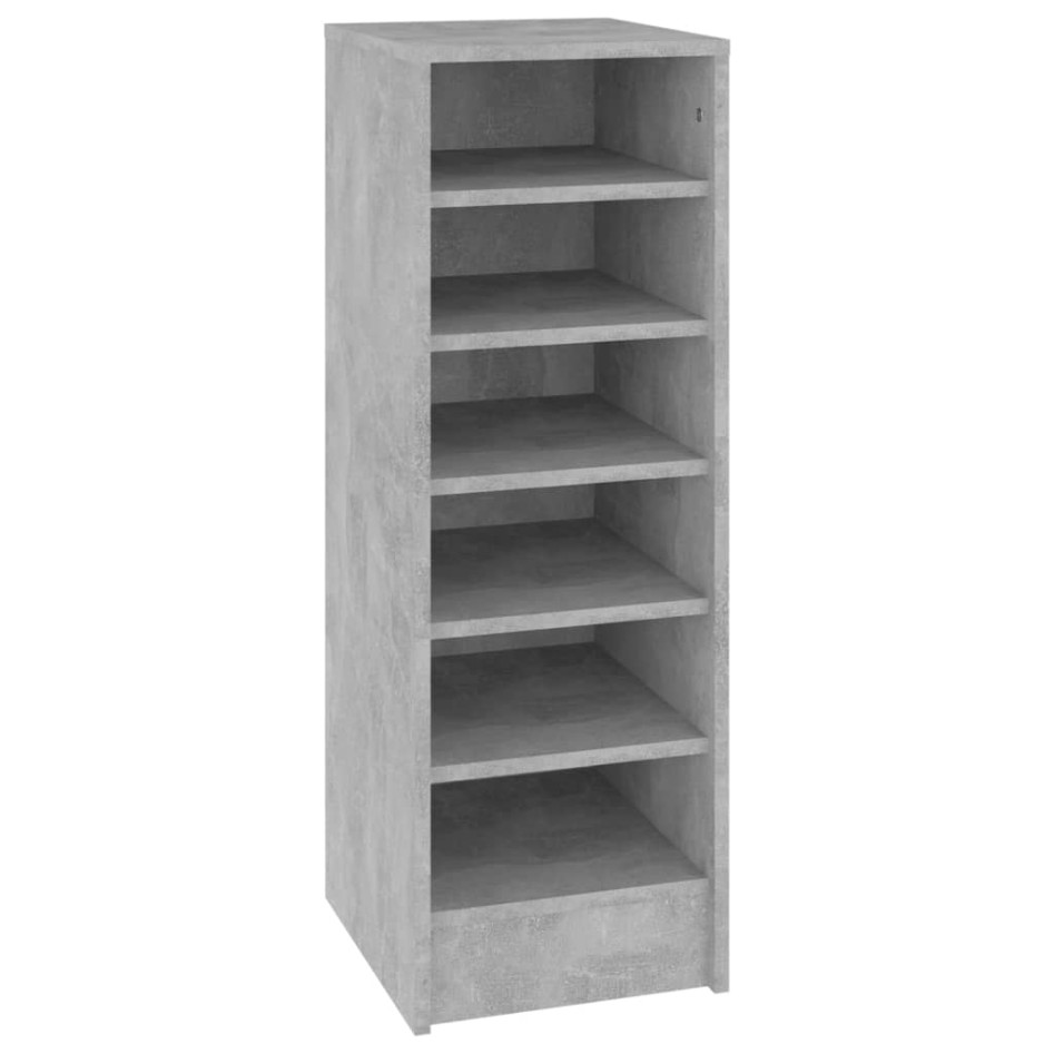 Mueble zapatero madera contrachapada gris hormigón
