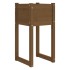 Jardinera madera maciza de pino marrón miel 40x40x81