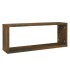 Estantes cúbicos de pared 4 uds madera roble ahumado