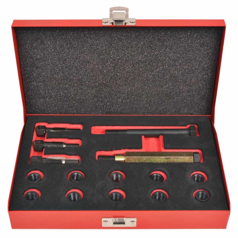 Kit reparación de rosca bujía incandescente 15 pzas