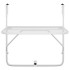 Mesa de balcón acero blanca 60x40