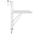 Mesa de balcón acero blanca 60x40