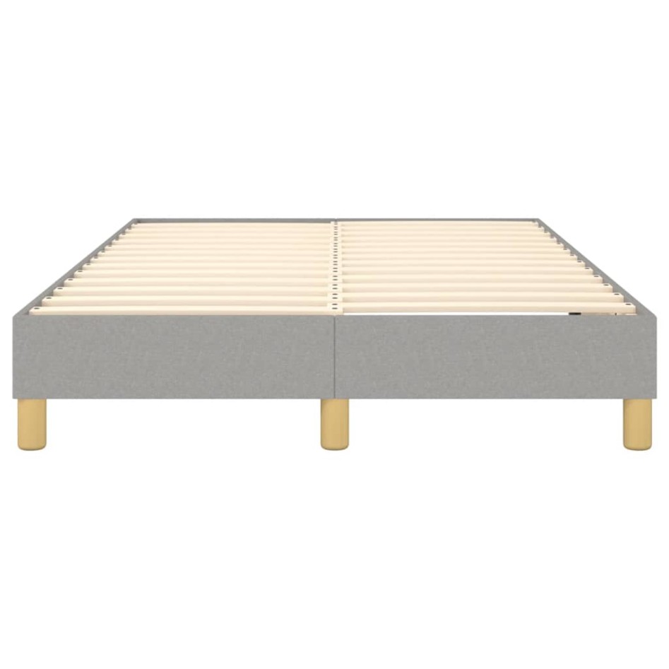 Estructura de cama box spring tela gris claro 120x200