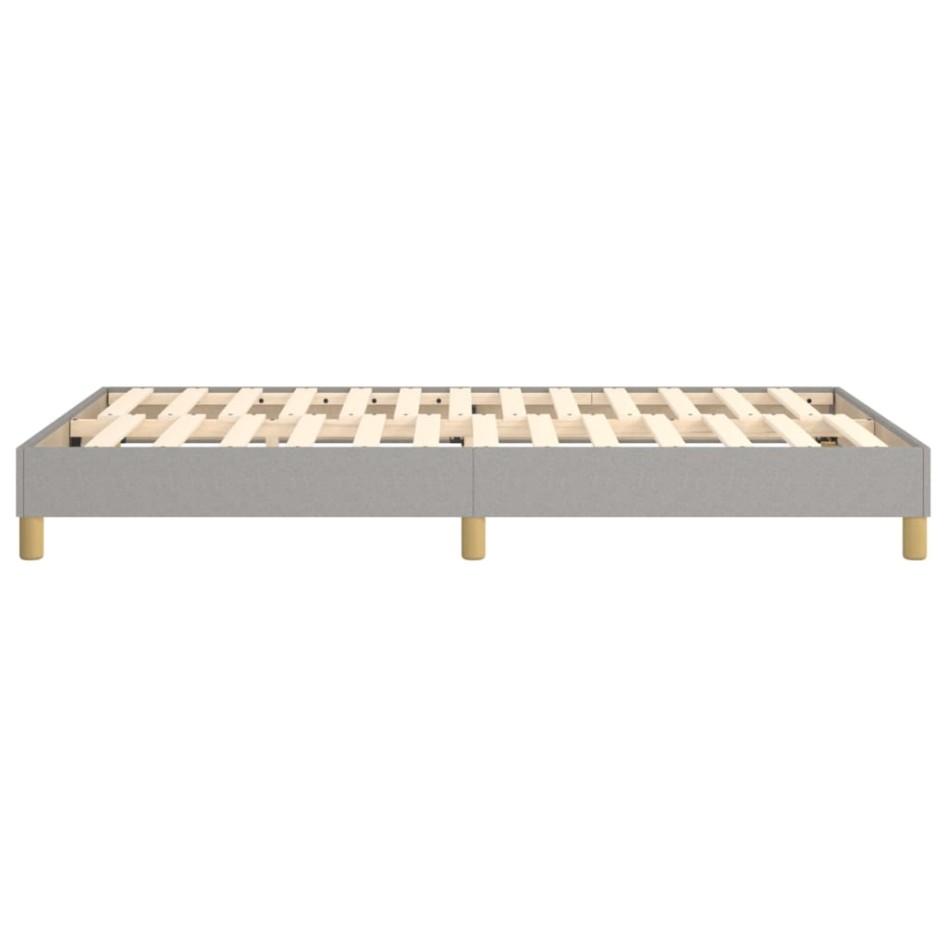 Estructura de cama box spring tela gris claro 120x200