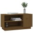Mueble de TV madera maciza de pino marrón miel 80x35x40,5